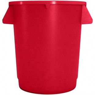 Carlisle 84101005 Bronco 10 Gallon Red Round Trash Can Carlisle 84101005 Bronco 10 Gallon Red Round Trash Can