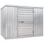 Vestil STOR-96-G-W-1RH Galvanized Steel Modular Storage Building with 5 3/4