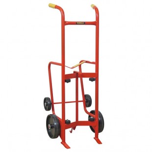 Wesco Industrial Products Standard Series 1,000 lb. 4 Wheel Steel Drum Truck with (2) 10