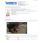 Wesco Industrial Products Standard Series 1,000 lb. 4 Wheel Steel Drum Truck with (2) 10 Wesco Industrial Products Standard Series 1,000 lb. 4 Wheel Steel Drum Truck with (2) 10