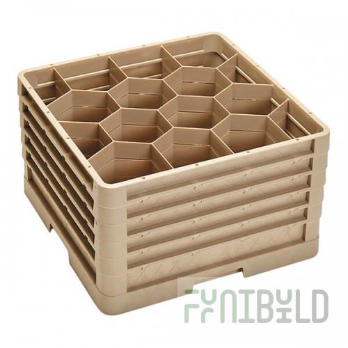 Vollrath CR18JJJJJ Traex® Rack Max 12 Compartment Beige Full-Size Closed Wall 11