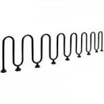 Paris Furnishings Heavy-Duty 9 Loop Powder Coated Inground Mount M Style Bike Rack Paris Furnishings Heavy-Duty 9 Loop Powder Coated Inground Mount M Style Bike Rack