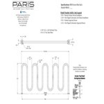 Paris Furnishings Heavy-Duty 9 Loop Powder Coated Inground Mount M Style Bike Rack Paris Furnishings Heavy-Duty 9 Loop Powder Coated Inground Mount M Style Bike Rack