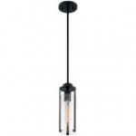 SATCO/NUVO Marina 1-Light Mini Pendant Light with Clear Glass and Brushed Nickel Finish - 120V, 60W