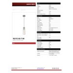 SATCO/NUVO Marina 1-Light Mini Pendant Light with Clear Glass and Brushed Nickel Finish - 120V, 60W