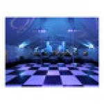 California Portable Dance Floor 12' x 12' Black and White Checker Composite Laminate Portable Dance Floor with ADA-Compliant Edging California Portable Dance Floor 12' x 12' Black and White Checker Composite Laminate Portable Dance Floor with ADA-Compliant Edging
