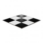California Portable Dance Floor 12' x 12' Black and White Checker Composite Laminate Portable Dance Floor with ADA-Compliant Edging California Portable Dance Floor 12' x 12' Black and White Checker Composite Laminate Portable Dance Floor with ADA-Compliant Edging