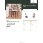 Lancaster Table & Seating Mahogany Wood Chiavari Chair with White Cushion