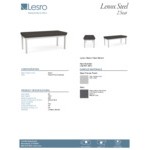 Lesro Lenox Steel Patriot Plus Charcoal Vinyl 2-Seat Bench Lesro Lenox Steel Patriot Plus Charcoal Vinyl 2-Seat Bench