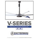 Patterson V-Series 8' HVLS Ceiling Fan V8B-230 - 208/230V, 3 Phase Patterson V-Series 8' HVLS Ceiling Fan V8B-230 - 208/230V, 3 Phase