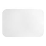 Choice Oblong Foil-Laminated Board Lid for 4 lb. Foil Take-Out Container - 250/Case Choice Oblong Foil-Laminated Board Lid for 4 lb. Foil Take-Out Container - 250/Case