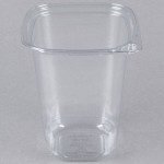 Placon 32 oz. Square Recycled PET Deli Container - 400/Case Placon 32 oz. Square Recycled PET Deli Container - 400/Case