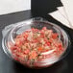 Dart SafeSeal 8 oz. Plastic Tamper-Resistant, Tamper-Evident Bowl with Dome Lid - 240/Case