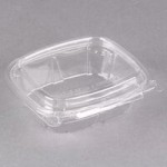Dart SafeSeal 8 oz. Plastic Tamper-Resistant, Tamper-Evident Bowl with Dome Lid - 240/Case