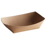 #40 6 oz. Natural Eco-Kraft Customizable Paper Food Tray - 1,000/Case #40 6 oz. Natural Eco-Kraft Customizable Paper Food Tray - 1,000/Case