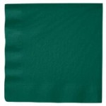 Creative Converting 953124 Hunter Green 3-Ply Guest Towel / Buffet Napkin - 192/Case Creative Converting 953124 Hunter Green 3-Ply Guest Towel / Buffet Napkin - 192/Case