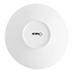 Acopa 16 oz. Bright White Slanted Porcelain Bowl - Sample