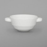 Schonwald 9125708 Allure 2.25 oz. Bone White Porcelain Dip Dish - 12/Case