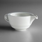 Schonwald 9125708 Allure 2.25 oz. Bone White Porcelain Dip Dish - 12/Case