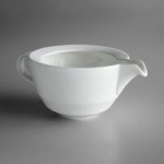 Schonwald 9125708 Allure 2.25 oz. Bone White Porcelain Dip Dish - 12/Case