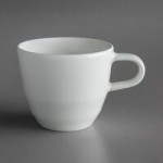 Schonwald 9125708 Allure 2.25 oz. Bone White Porcelain Dip Dish - 12/Case
