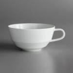Schonwald 9125708 Allure 2.25 oz. Bone White Porcelain Dip Dish - 12/Case