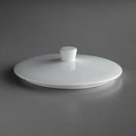 Schonwald 9125708 Allure 2.25 oz. Bone White Porcelain Dip Dish - 12/Case