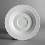 Schonwald 9125708 Allure 2.25 oz. Bone White Porcelain Dip Dish - 12/Case