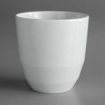 Schonwald 9125708 Allure 2.25 oz. Bone White Porcelain Dip Dish - 12/Case