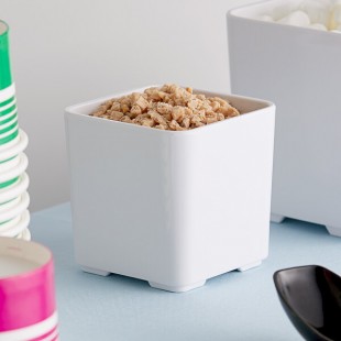 American Metalcraft MSJ3 10 oz. White Square Melamine Jar American Metalcraft MSJ3 10 oz. White Square Melamine Jar