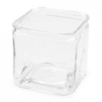 American Metalcraft MSJ3 10 oz. White Square Melamine Jar