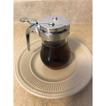 TableCraft 406A 6 oz. Glass Teardrop Syrup Dispenser with ABS Top - 12/Pack