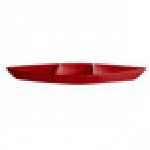 G.E.T. Enterprises BT319-MOD-FR Bugambilia 6.9 Qt. Smooth MOD Finish Fire Red Resin-Coated Aluminum Deep Boat with Dividers