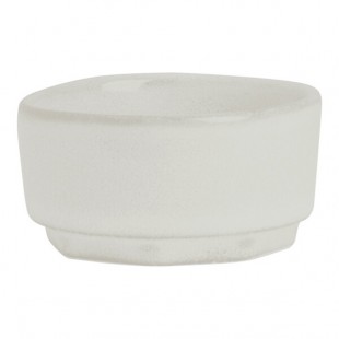 The Potter's Collection by Robert Gordon from Steelite International 1.75 oz. Round Shell Porcelain Stack Ramekin - 36/Case