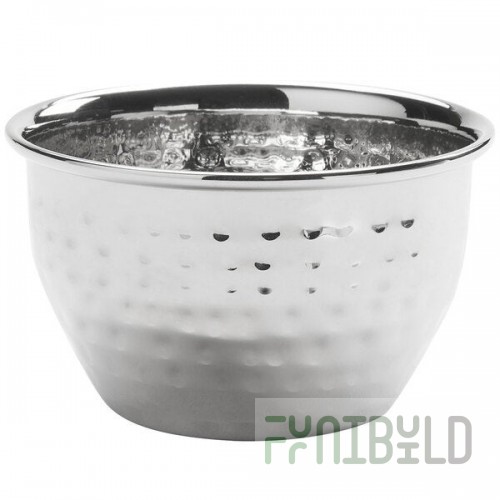 American Metalcraft BH31 8 oz. Stainless Steel Hammered Finish Round Sauce Cup - 12/Case