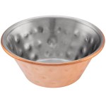 Choice 1.5 oz. Hammered Copper-Plated Stainless Steel Round Sauce Cup - 12/Pack Choice 1.5 oz. Hammered Copper-Plated Stainless Steel Round Sauce Cup - 12/Pack