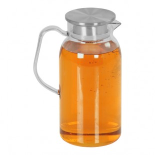 Cal-Mil 60 oz. Clear Polycarbonate Pitcher with Stainless Steel Lid 23407 Cal-Mil 60 oz. Clear Polycarbonate Pitcher with Stainless Steel Lid 23407