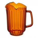 Choice 72 oz. Clear SAN Plastic Beverage Pitcher with 3 Spouts Choice 72 oz. Clear SAN Plastic Beverage Pitcher with 3 Spouts