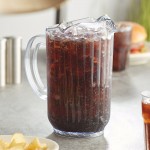 Choice 72 oz. Clear SAN Plastic Beverage Pitcher with 3 Spouts Choice 72 oz. Clear SAN Plastic Beverage Pitcher with 3 Spouts