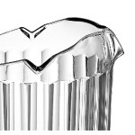 Choice 72 oz. Clear SAN Plastic Beverage Pitcher with 3 Spouts Choice 72 oz. Clear SAN Plastic Beverage Pitcher with 3 Spouts