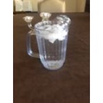 Choice 72 oz. Clear SAN Plastic Beverage Pitcher with 3 Spouts Choice 72 oz. Clear SAN Plastic Beverage Pitcher with 3 Spouts