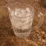 Choice 72 oz. Clear SAN Plastic Beverage Pitcher with 3 Spouts Choice 72 oz. Clear SAN Plastic Beverage Pitcher with 3 Spouts