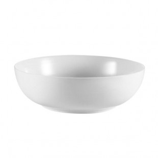 CAC MXS-12 4 Qt. Bright White Porcelain Salad Bowl - 6/Case CAC MXS-12 4 Qt. Bright White Porcelain Salad Bowl - 6/Case