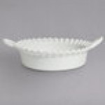 G.E.T. Enterprises CZ002-MOD-WW Bugambilia 1.6 Qt. Smooth MOD Finish White Resin-Coated Aluminum Deep Mexican Cazuela