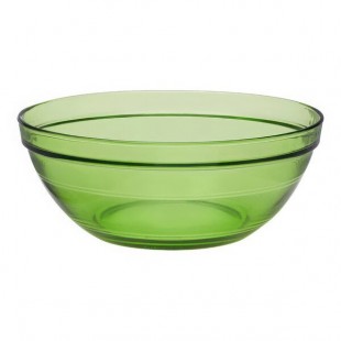 Duralex Gigogne 51.2 oz. Green Glass Bowl - 24/Case
