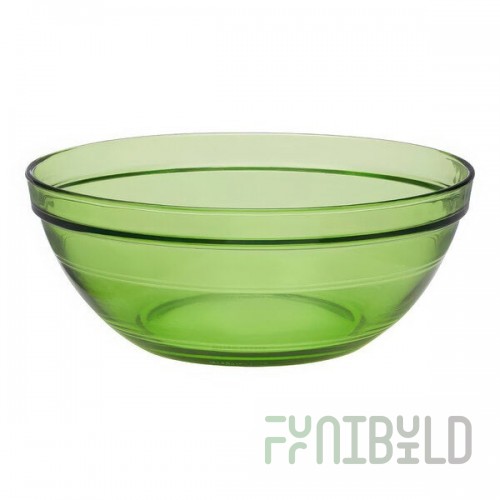 Duralex Gigogne 51.2 oz. Green Glass Bowl - 24/Case