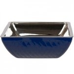 Bon Chef Diamond Collection Cold Wave 10.10 Qt. Cobalt Blue Triple Wall Bowl with Cover