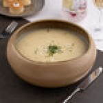 Ariane Mohenjo Daro 67.63 oz. Gold and Brown Organic Round Porcelain Bowl - 2/Case