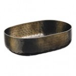 American Metalcraft ABHS69 48 oz. Silver Hammered Aluminum Oval Serving Bowl American Metalcraft ABHS69 48 oz. Silver Hammered Aluminum Oval Serving Bowl