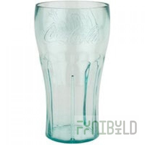 GET 1126-JC Bell 26 oz. Jade Coca-Cola® SAN Plastic Soda Glass - 72/Case